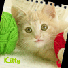  Котеночек с клубком зеленых <b>ниток</b> 