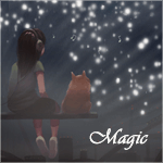 Магия,девочка и кот смотрят на звездное небо