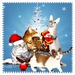  Кошки с <b>новогодними</b> подарками 