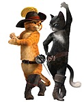 Танец двух котов в сапогах