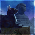 Древнеегипетская кошка-сфинкс
