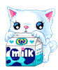 Кот с молоком