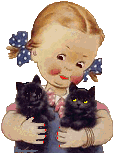 Девочка с котятками