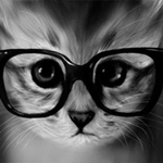 Котенок в очках