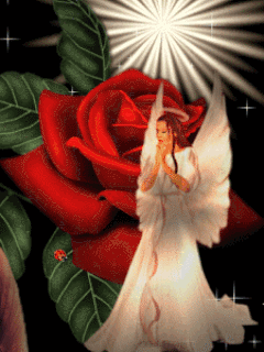 Ангелочек с розой