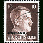 Адольф гитлер на марке (ostland deutschesreich 10)