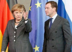 А.Меркель и Д. Медведев