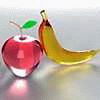 Яблоко и банан