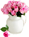  <b>Розы</b> в белой вазе 