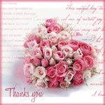 Букет розовых роз (thanks you)