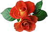  <b>Две</b> красные розы 