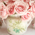  <b>Розовые</b> розы в вазе 