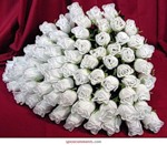Букет белоснежных роз