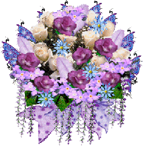 Букет цветов с бликами
