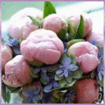 Букет цветов розовых и фиолетовых