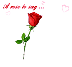 Красная роза и сердечки... (a rose to say... i love you ! )