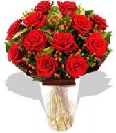Букет прекрасных красных роз (21)