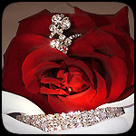 Роза и бриллиантовые украшения