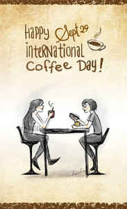  Открытки. <b>17</b> апреля. Международный день кофе. Happy Inter... 