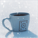 Чашка кофе в снегу