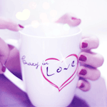  Чашка с надписью <b>love</b> 