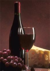  <b>Вино</b>, виноград и сыр 