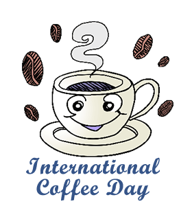 Открытки. 17 апреля. Международный день кофе. internation...