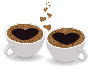 Открытки. 17 апреля. Международный день кофе. Кофе с серд...