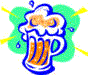 Рисованый бокал пива