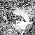  <b>Дерево</b> играет на скрипке 