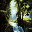 Водопад в лесу (4)