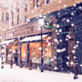  <b>Снег</b> на улицах города 