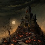 Замок в ночи - хэллоуин