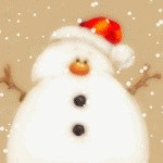  Весёлый снеговик с <b>оранжевым</b> пульсирующим носом 