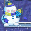 Снеговичок в шарфике и варежках