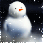 Снеговик в ночи