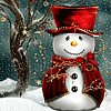 Улыбающийся снеговик