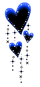 Сердечки синие