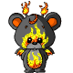 Мишка огненный