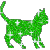 Котенок зеленый