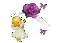 Ангелочек с цветком