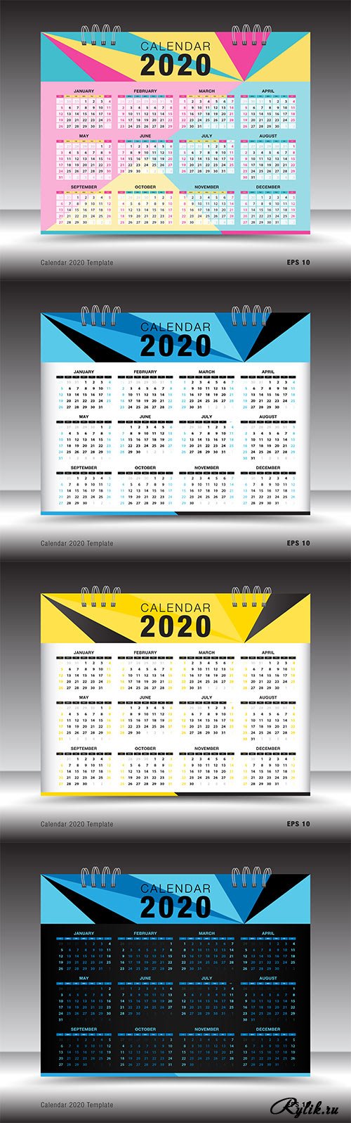 Календарь 2020 г. многоярусный