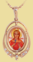 Нательная икона Св. Марина