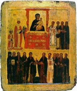 Одигитрия чудотворная византийская икона (1)