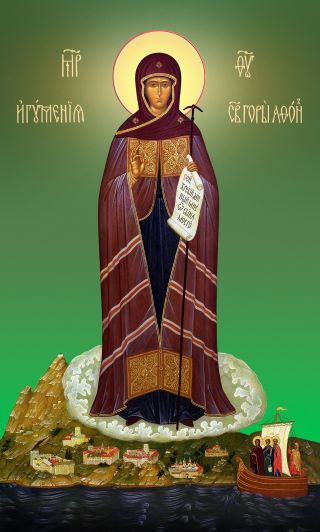 Афонская (Игуменья Святой горы) икона Божией Матери (1)