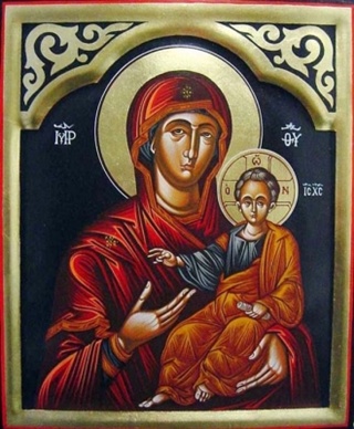 Одигитрия чудотворная византийская икона (4)