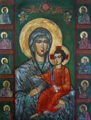 Одигитрия чудотворная византийская икона (5)