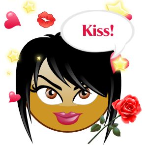Kiss! Мой поцелуй! Смайлик-девочка