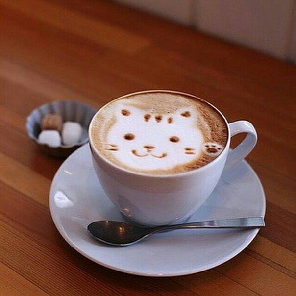 Доброго утра! Кофе с котенком