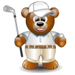 Медвежонок задохнулся, играя в гольф
